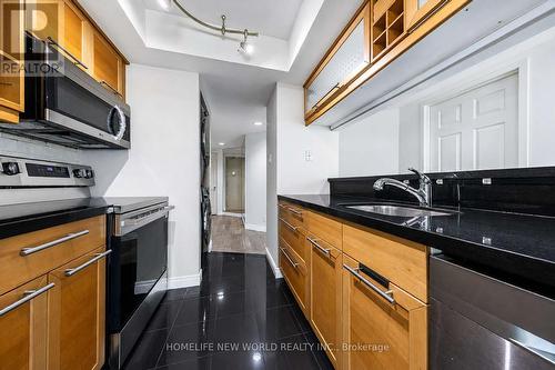 1602 - 77 Harbour Square, Toronto, ON - Indoor Photo Showing Kitchen With Double Sink