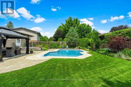 Backyard - 108 Condor Drive, Ottawa, ON - Outdoor With In Ground Pool With Backyard