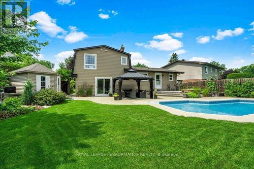 Backyard - 108 Condor Drive, Ottawa, ON - Outdoor With In Ground Pool With Deck Patio Veranda With Backyard