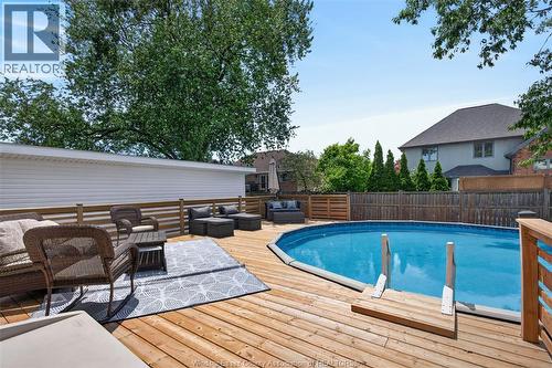 1749 Shawnee, Tecumseh, ON - Outdoor With Above Ground Pool