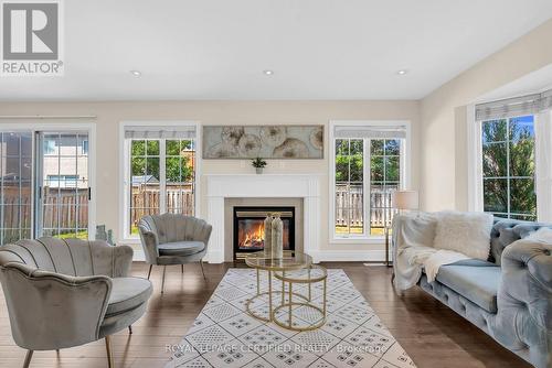 5890 Tampico Way, Mississauga, ON - Indoor Photo Showing Living Room With Fireplace