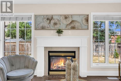 5890 Tampico Way, Mississauga, ON - Indoor Photo Showing Living Room With Fireplace