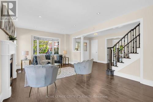 5890 Tampico Way, Mississauga, ON - Indoor Photo Showing Living Room With Fireplace