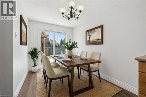 Virtually Staged - 71 Peach Blossom Crescent, Kitchener, ON - Indoor Photo Showing Dining Room