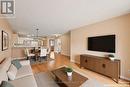 Virtually staged with furniture - 18 Daphne Crescent, Ottawa, ON  - Indoor Photo Showing Living Room 