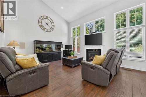 160 Wills Crescent, Binbrook, ON - Indoor Photo Showing Living Room With Fireplace