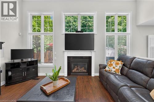 160 Wills Crescent, Binbrook, ON - Indoor Photo Showing Living Room With Fireplace