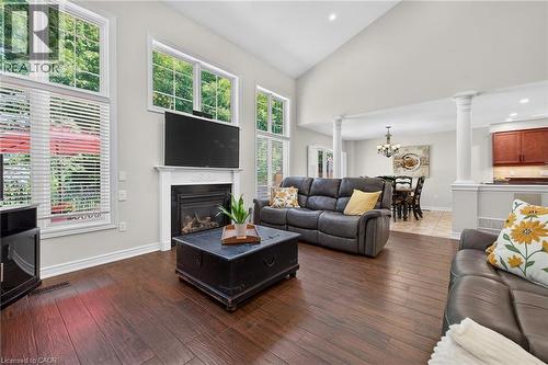 160 Wills Crescent, Binbrook, ON - Indoor Photo Showing Living Room With Fireplace