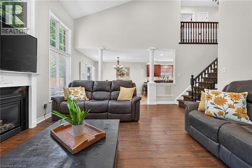 160 Wills Crescent, Binbrook, ON - Indoor Photo Showing Living Room With Fireplace