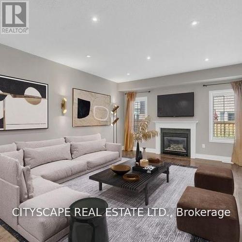 3349 Hedley Road, Burlington, ON - Indoor Photo Showing Living Room With Fireplace