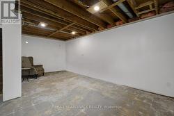 Lower level is partially finished - 