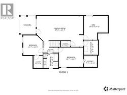 Lower level floor plan - 