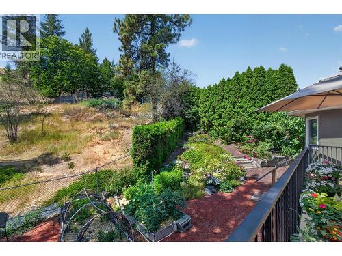 Private yard with no direct neighbours behind - 602 Glenmeadows Road, Kelowna, BC - Outdoor