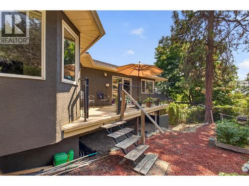 Patio from the main floor wit access to the yard - 602 Glenmeadows Road, Kelowna, BC - Outdoor