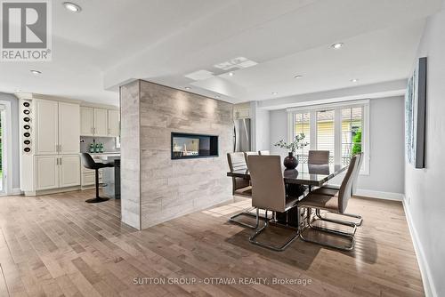 2450 Blackstone Crescent, Ottawa, ON - Indoor Photo Showing Dining Room With Fireplace