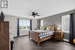 Primary bedroom overlooking cornfield - 