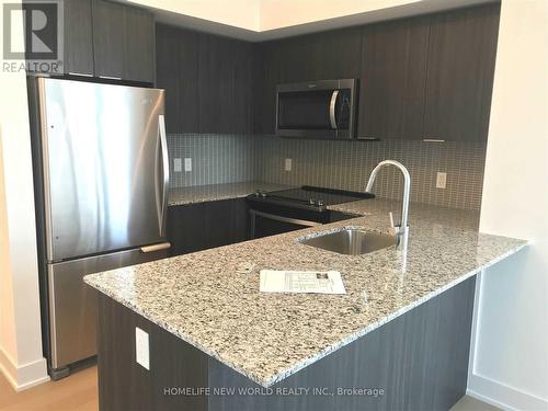 1416 - 30 Shore Breeze Drive, Toronto, ON - Indoor Photo Showing Kitchen With Stainless Steel Kitchen With Upgraded Kitchen