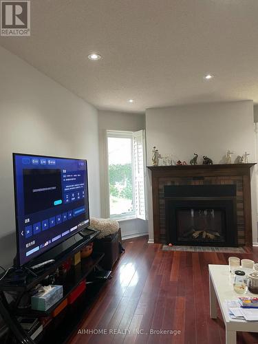 4072 Colonial Drive, Mississauga, ON - Indoor Photo Showing Living Room With Fireplace