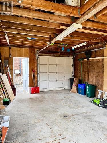 Large single garage - 9 Filbert Street, Kitchener, ON - Indoor Photo Showing Garage
