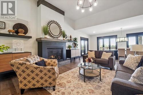 8837 Wellington Road 124, Erin, ON - Indoor Photo Showing Living Room With Fireplace