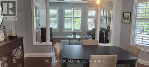Living room combined with dining room hardwood fl - 22 Ashbury Crescent, Caledon, ON - Indoor Photo Showing Dining Room