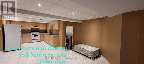 Large kitchen and recreational area in basement - 22 Ashbury Crescent, Caledon, ON - Indoor Photo Showing Other Room