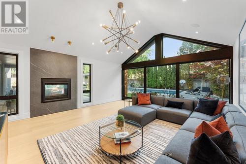 49 Norman Drive, King, ON - Indoor Photo Showing Living Room With Fireplace