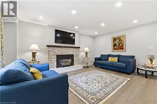 512 Hawthorne Crescent, Milton, ON - Indoor Photo Showing Living Room With Fireplace