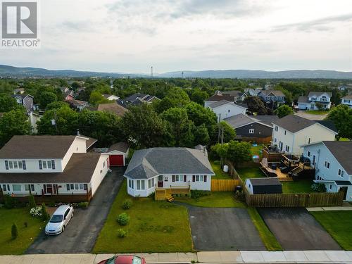 Elevated front view highlighting the property and established neighbourhood. - 21 Westbrook Landing, Mount Pearl, NL - Outdoor