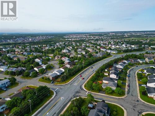 Aerial view highlighting the home's convenient location near parks, walking trails, and major amenities. - 21 Westbrook Landing, Mount Pearl, NL - Outdoor With View