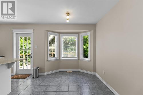 Eat-In dining area overlooking the private backyard. - 21 Westbrook Landing, Mount Pearl, NL - Indoor Photo Showing Other Room