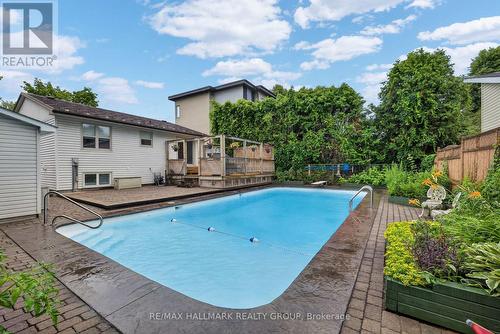 1100 Bathgate Drive, Ottawa, ON - Outdoor With In Ground Pool With Deck Patio Veranda With Backyard