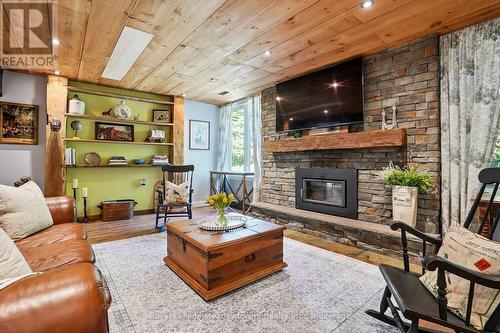 9878 15 Side Road, Halton Hills (Es Rural Esquesing), ON - Indoor Photo Showing Living Room With Fireplace