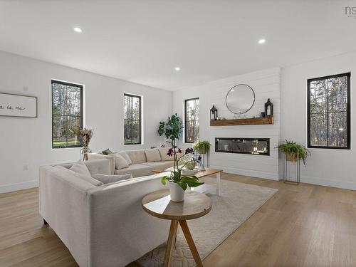 106 Edward Dr, Enfield, NS - Indoor Photo Showing Living Room With Fireplace