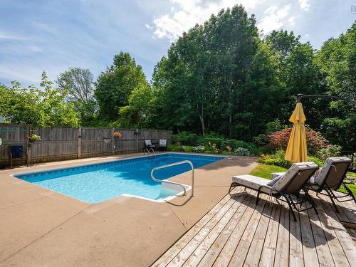 27 Stirling Avenue, Wolfville, NS - Outdoor With In Ground Pool With Deck Patio Veranda With Backyard
