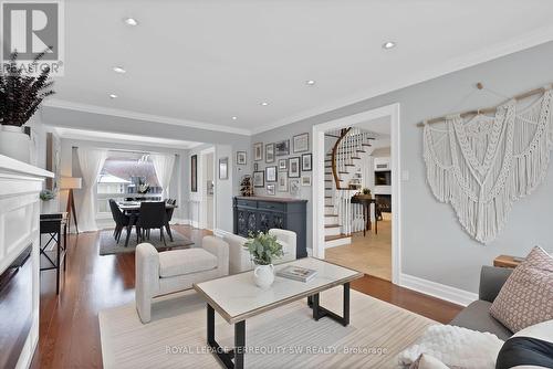 1169 Carlo Court, Mississauga, ON - Indoor Photo Showing Living Room With Fireplace