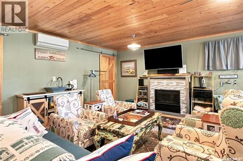 Siba Beach, Wakaw Lake, SK - Indoor With Fireplace