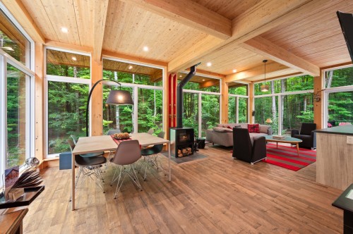 Vue d'ensemble - 171 Ch. Du Retour-Aux-Sources, Amherst, QC -  With Exterior