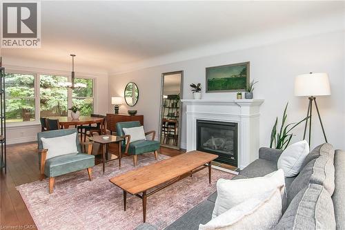 210 Dawson Street, Waterloo, ON - Indoor Photo Showing Living Room With Fireplace