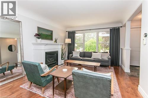 210 Dawson Street, Waterloo, ON - Indoor Photo Showing Living Room With Fireplace
