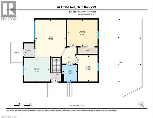 Floor plan - 621 Tate Avenue, Hamilton, ON - Other