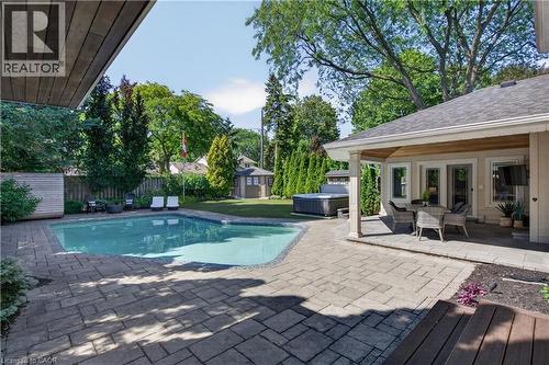Ready, set, swim - 4461 Tremineer Avenue, Burlington, ON - Outdoor With In Ground Pool With Deck Patio Veranda
