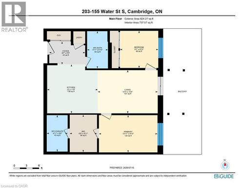 Floor plan - 155 Water Street S Unit# 203, Cambridge, ON - Other