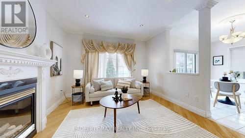 48 Elmrill Road, Markham, ON - Indoor Photo Showing Living Room With Fireplace