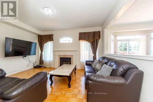 116 Riverwalk Drive, Markham, ON - Indoor Photo Showing Living Room With Fireplace