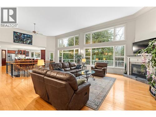 1200 Trans Canada Highway, Sicamous, BC - Indoor Photo Showing Living Room With Fireplace