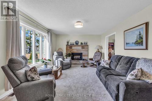 5257 Cliff Road, Lambton Shores, ON - Indoor Photo Showing Living Room With Fireplace
