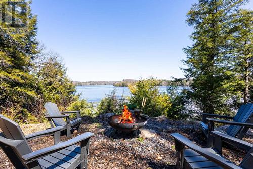 Fire Pit - 1311 S. Ril Lake Road, Lake Of Bays (Ridout), ON - Outdoor With Body Of Water