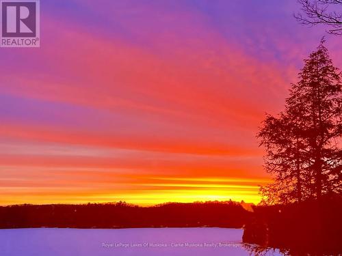 Winter Sunrise - 1311 S. Ril Lake Road, Lake Of Bays (Ridout), ON - Outdoor With Body Of Water With View