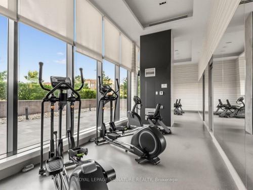 1205-100 Eagle Rock Way, Vaughan, ON - Indoor Photo Showing Gym Room